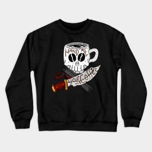 coffee gang. black coffee pirate. hand drawn logo. Crewneck Sweatshirt